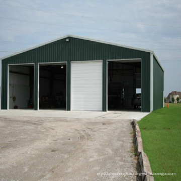 Prefabricated Steel Structure Building for Garage and Warehouse